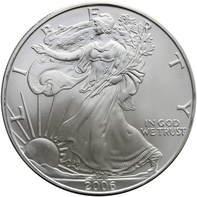 USA, 1 dolar "Srebrny Orzeł", 1 Oz, 2006, st. 1