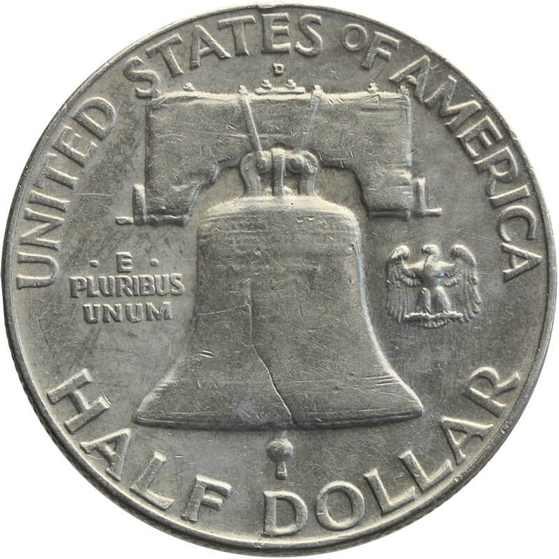 USA, 1/2 dolara 1963 - Franklin, st. 3/3+