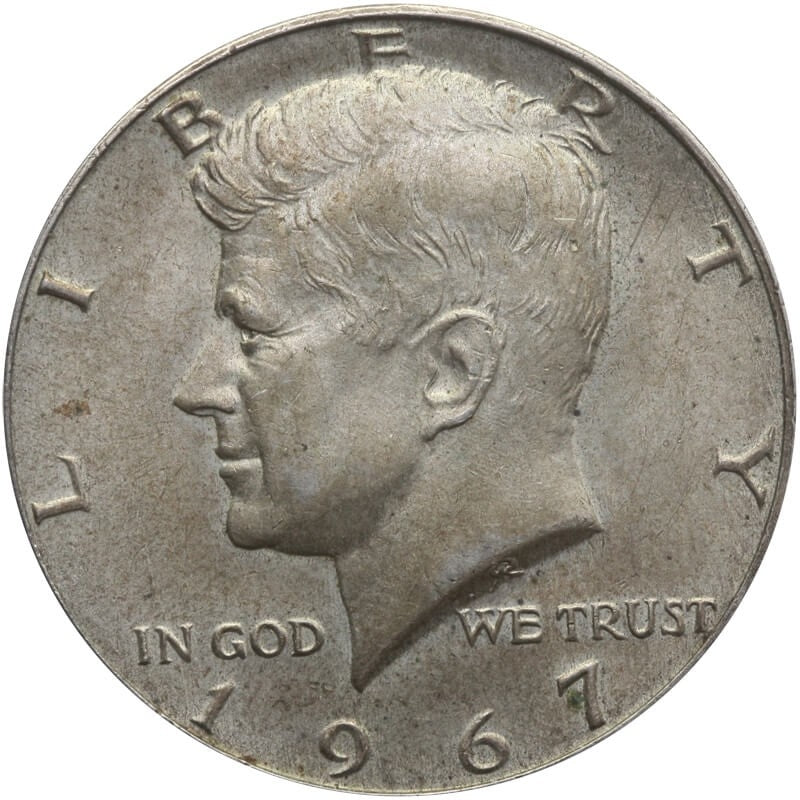 USA 1/2 dolara half dollar Kennedy 1967, stan 2-