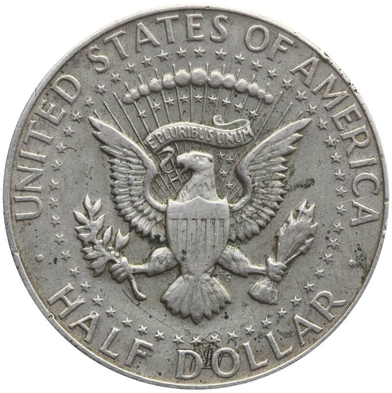 USA 1/2 dolara half dollar Kennedy, stan 3, 1966