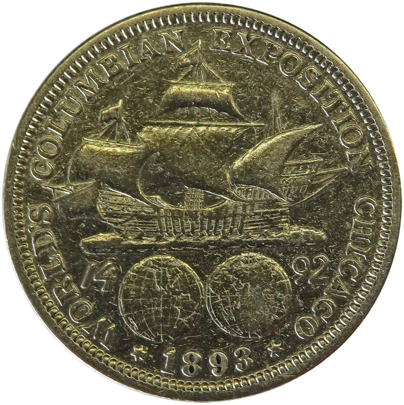 USA ½ dolara, half dollar, 1893, Światowa Wystawa Kolumbijska + certyfikat