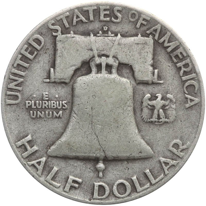 USA Half dollar, 1952, Filadelfia, stan 3