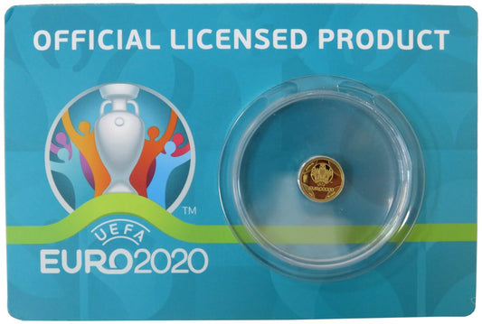 1 pound (funt) Licencjonowany produkt UEFA Euro 2020, złoto Au 9999, 0,5g